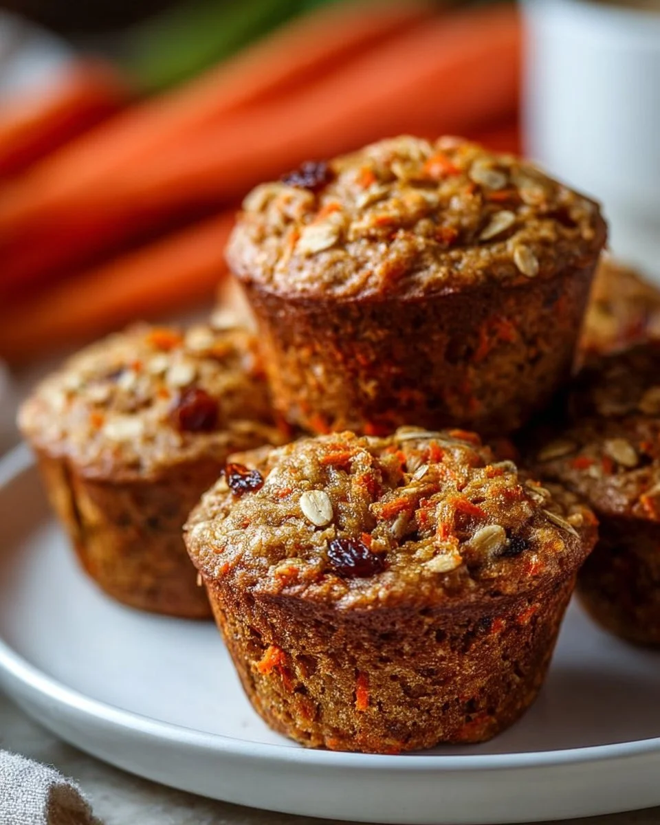 Easy One-Bowl Carrot Oatmeal Muffins