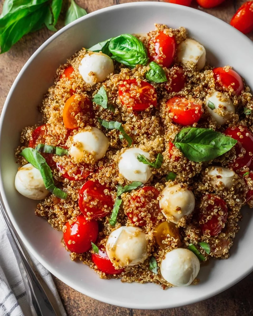 Fresh Caprese Quinoa Salad