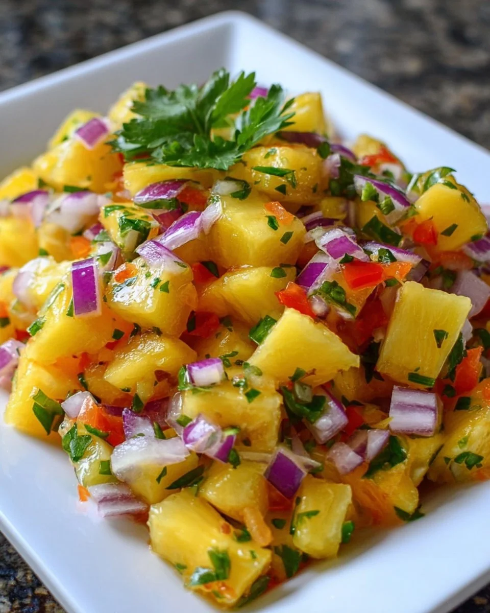 Fresh Pineapple Mango Salsa