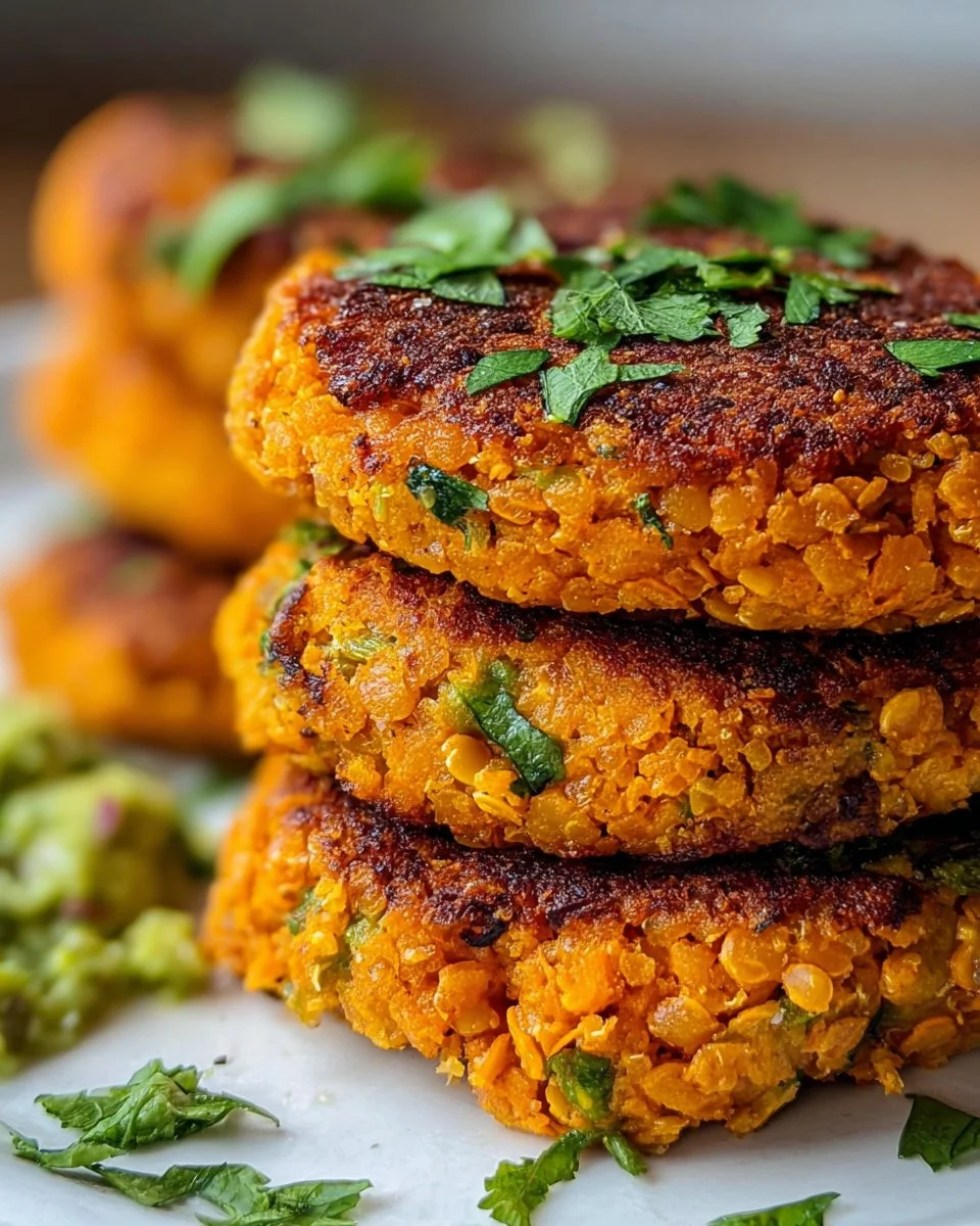 Gluten-Free Sweet Potato and Red Lentil Patties