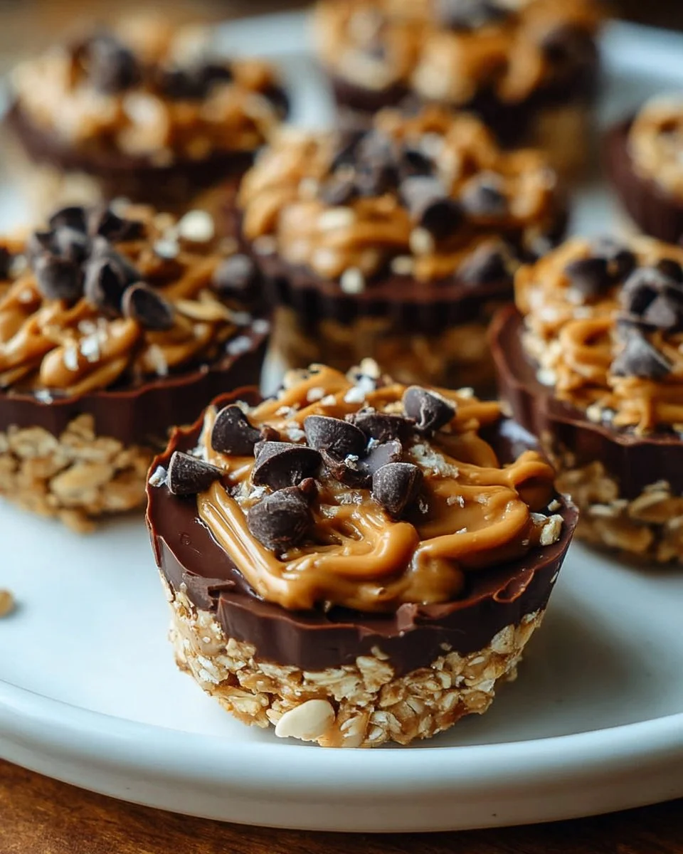 No Bake Peanut Butter Granola Cups