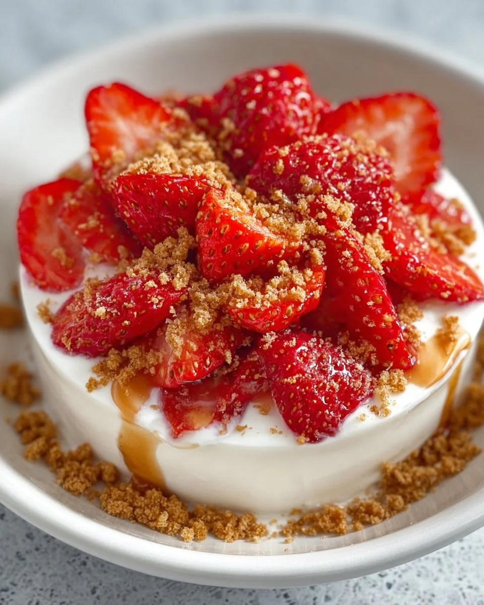 Strawberry Cheesecake Yogurt Bowl