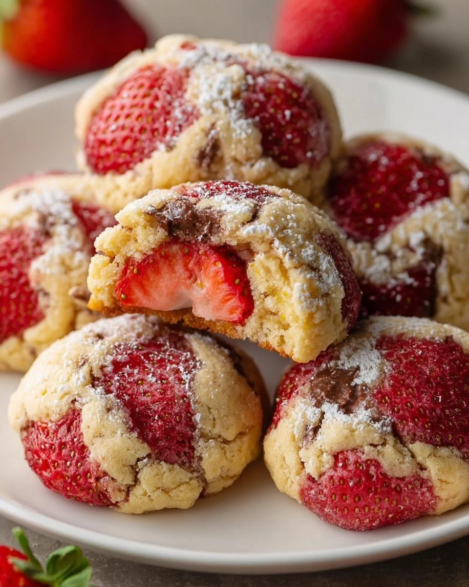 Sweet Strawberry Cookies