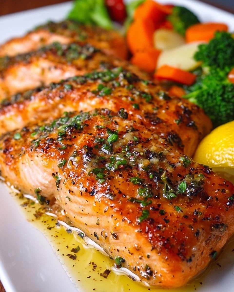 Baked Lemon Dijon Salmon