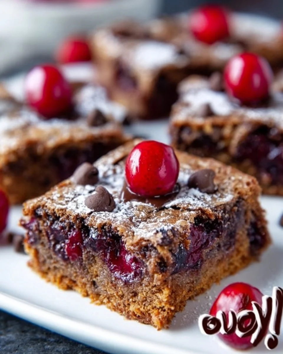 Chocolate Cherry Dessert Squares