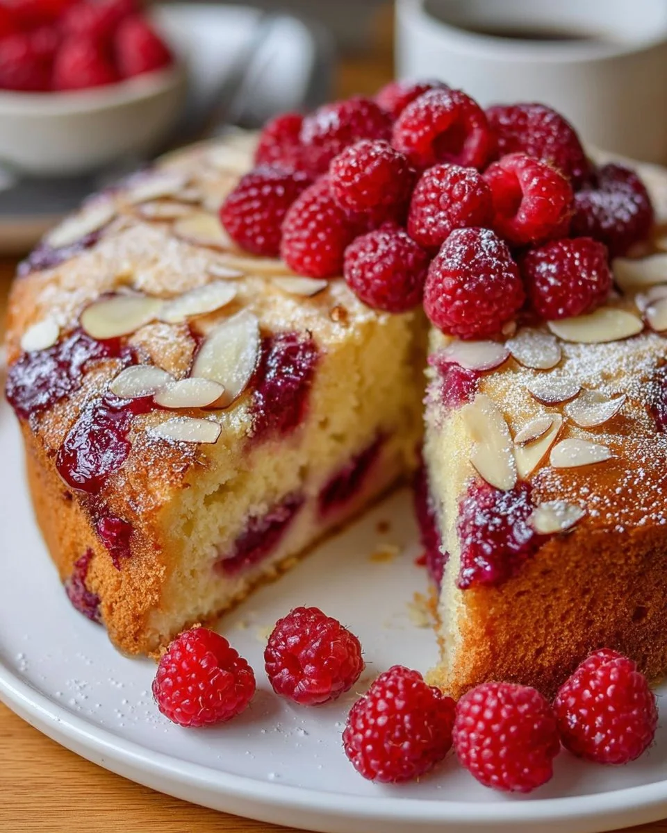 Easy Raspberry Ricotta Cake