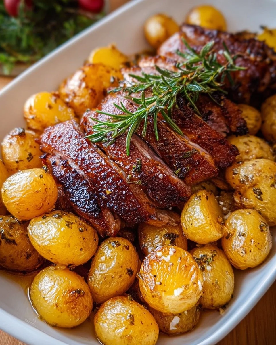 Easy, Roasted Duck Fat Potatoes