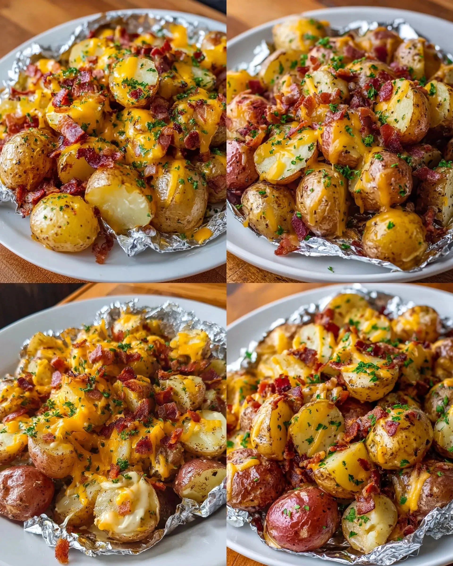 Foil Packet Grilled Ranch Potatoes