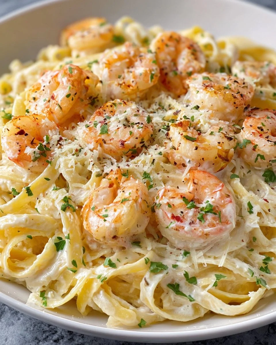 Homemade Shrimp Alfredo