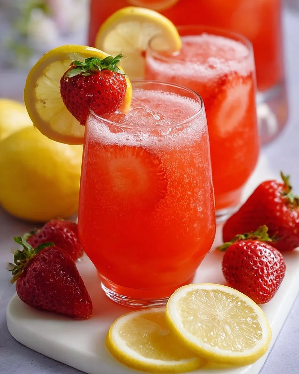 Homemade Strawberry Lemonade