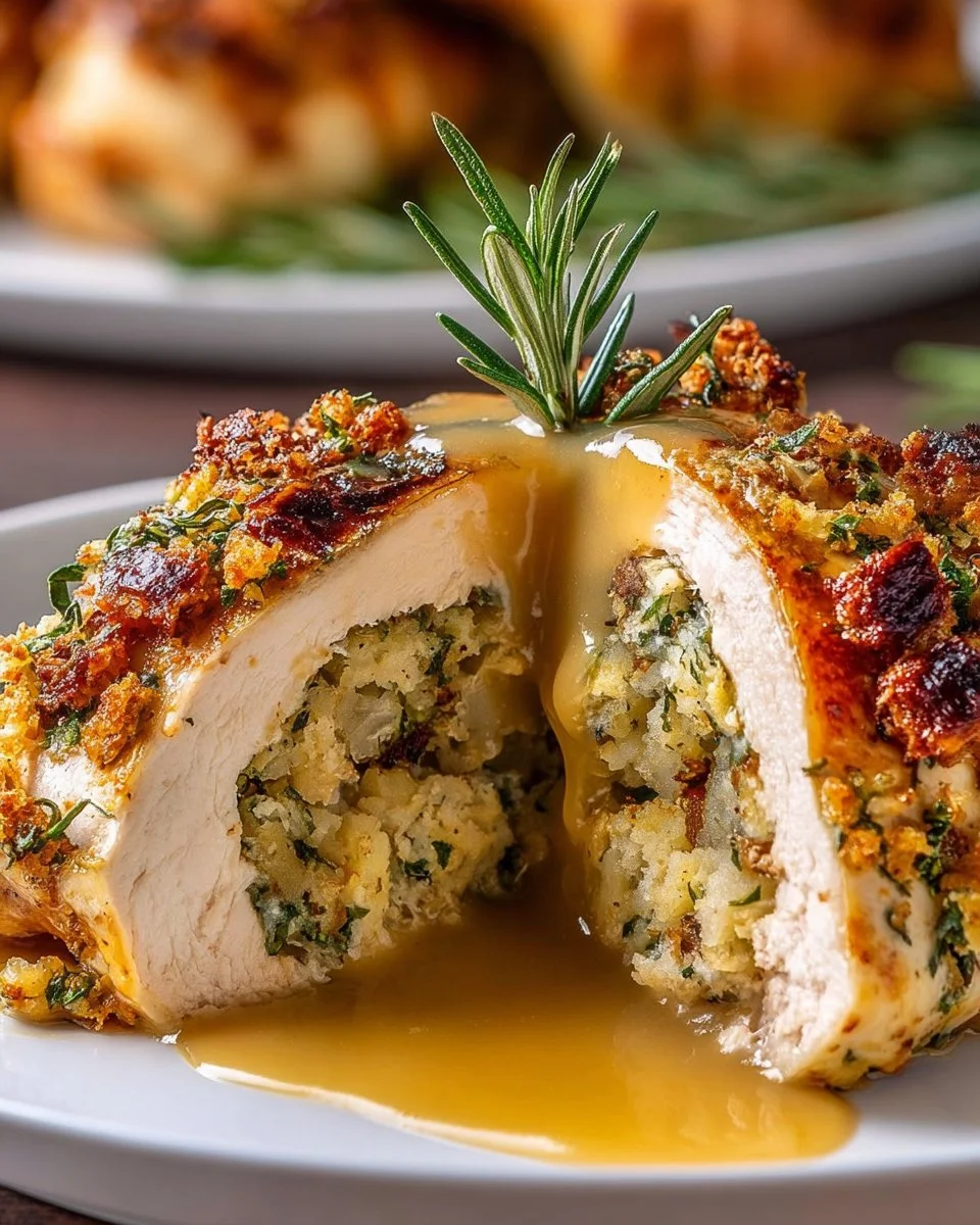 Stuffed Chicken Breasts with Stuffing