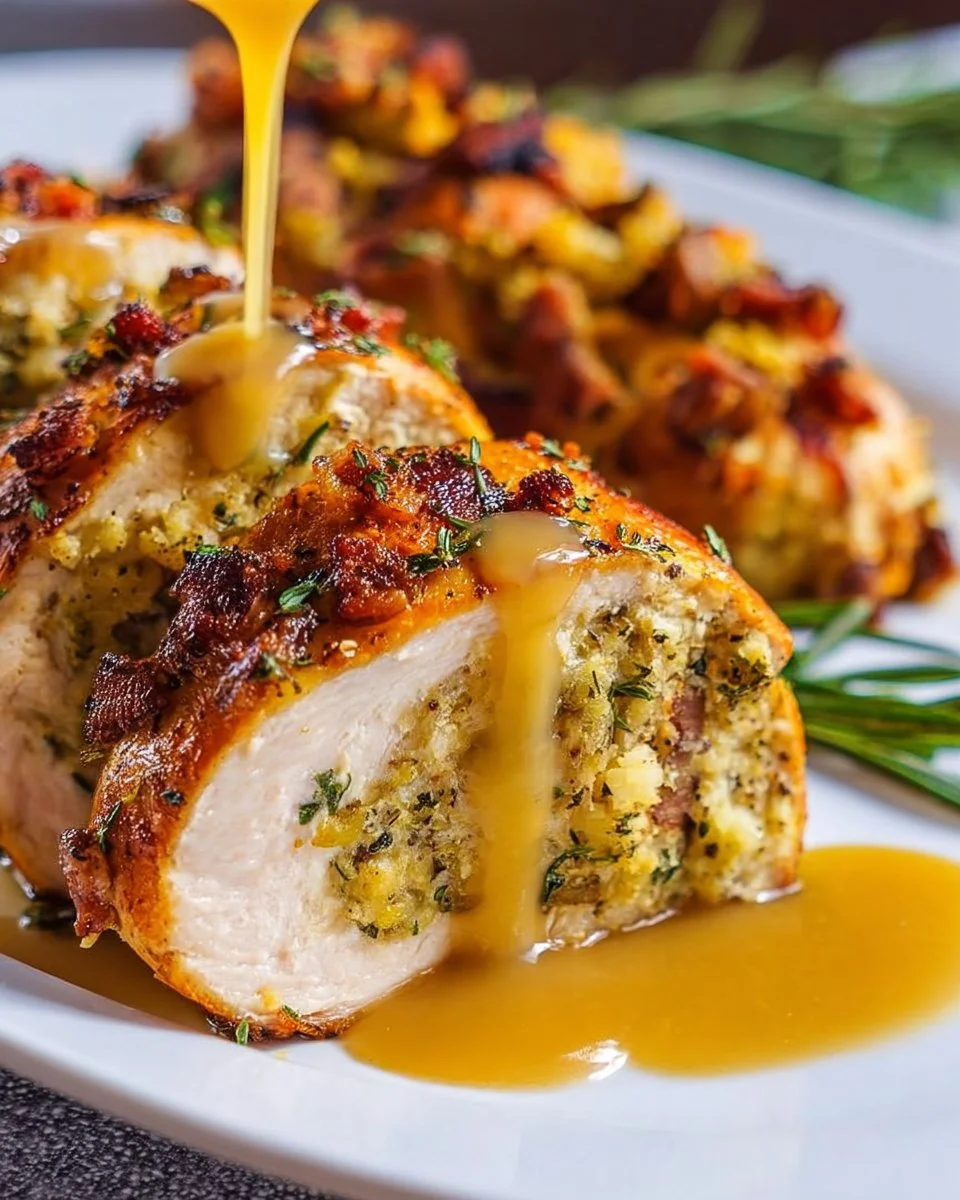 Stuffed Chicken Breasts with Stuffing