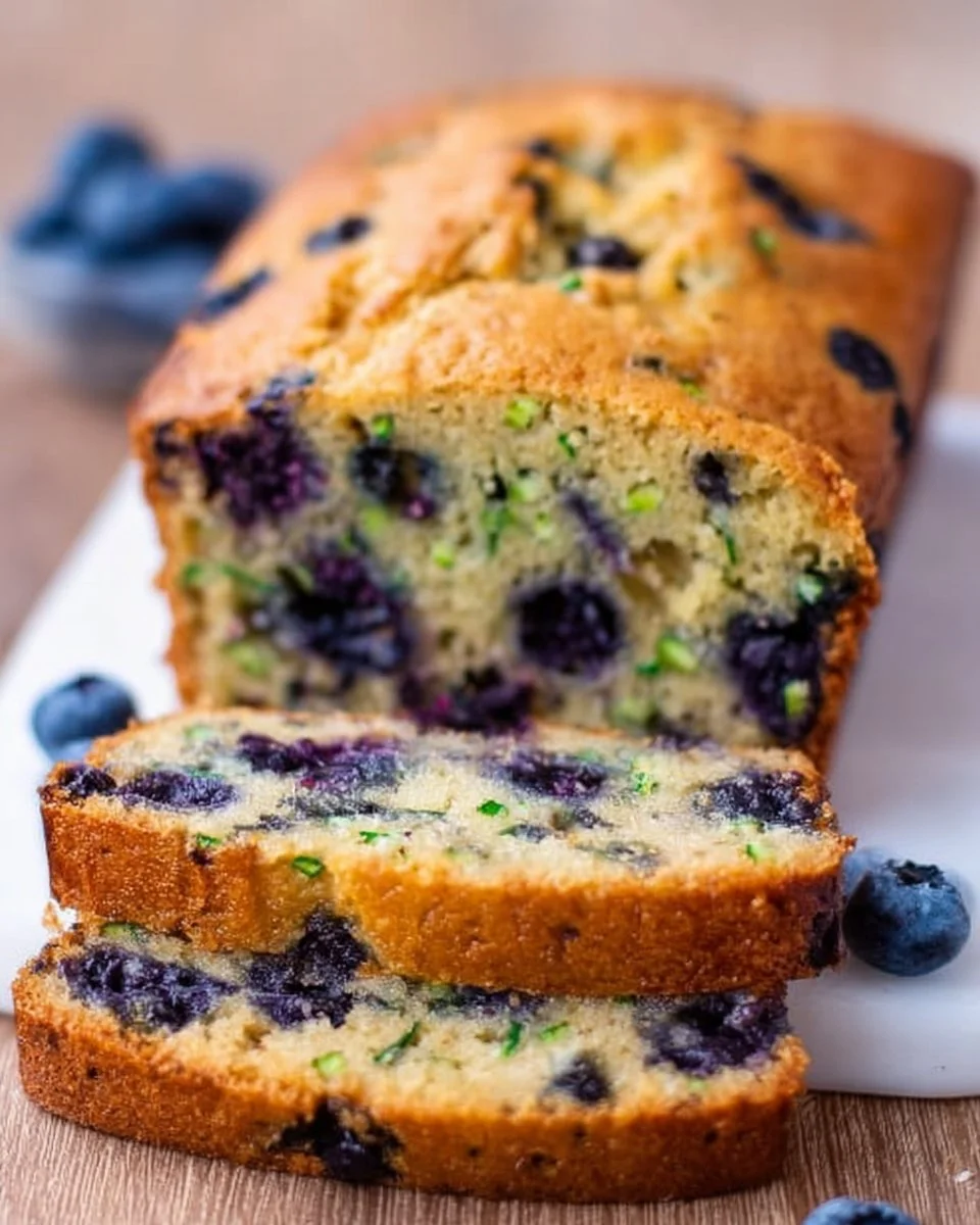 Zucchini Blueberry Bread