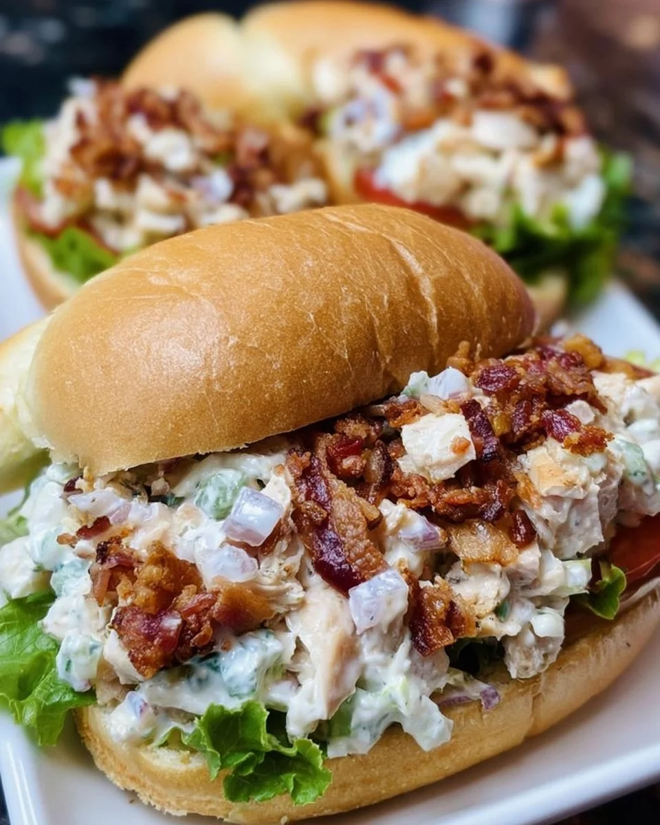 Chopped Chicken Bacon Ranch Sandwich