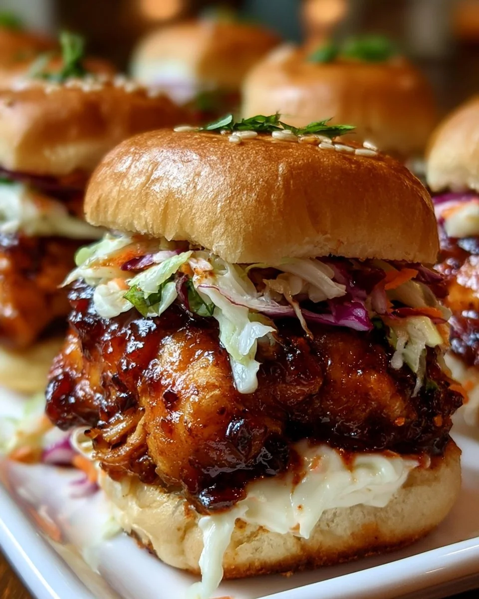 Honey Chipotle Chicken Sliders